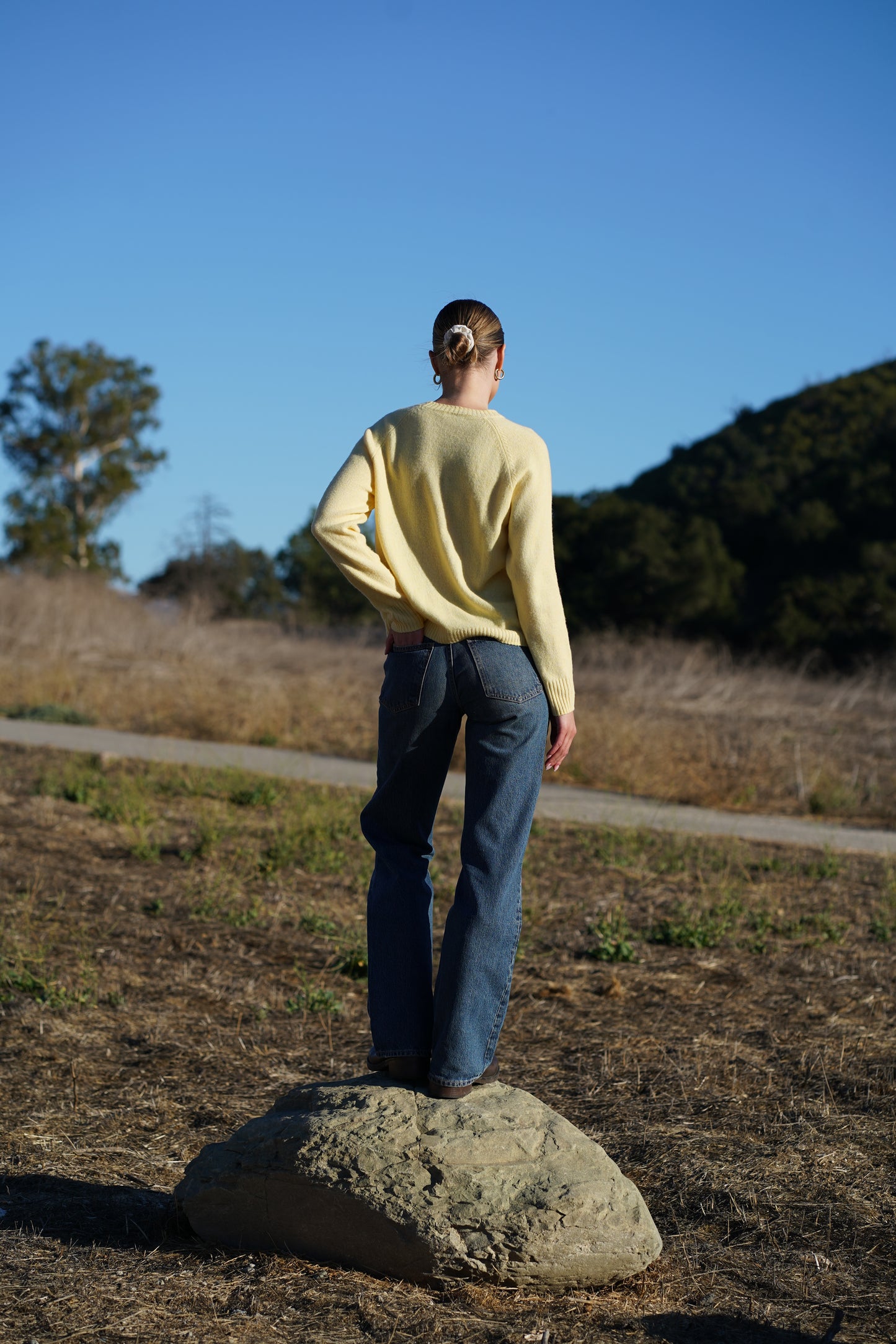 Nello Crewneck Sweater in Yellow
