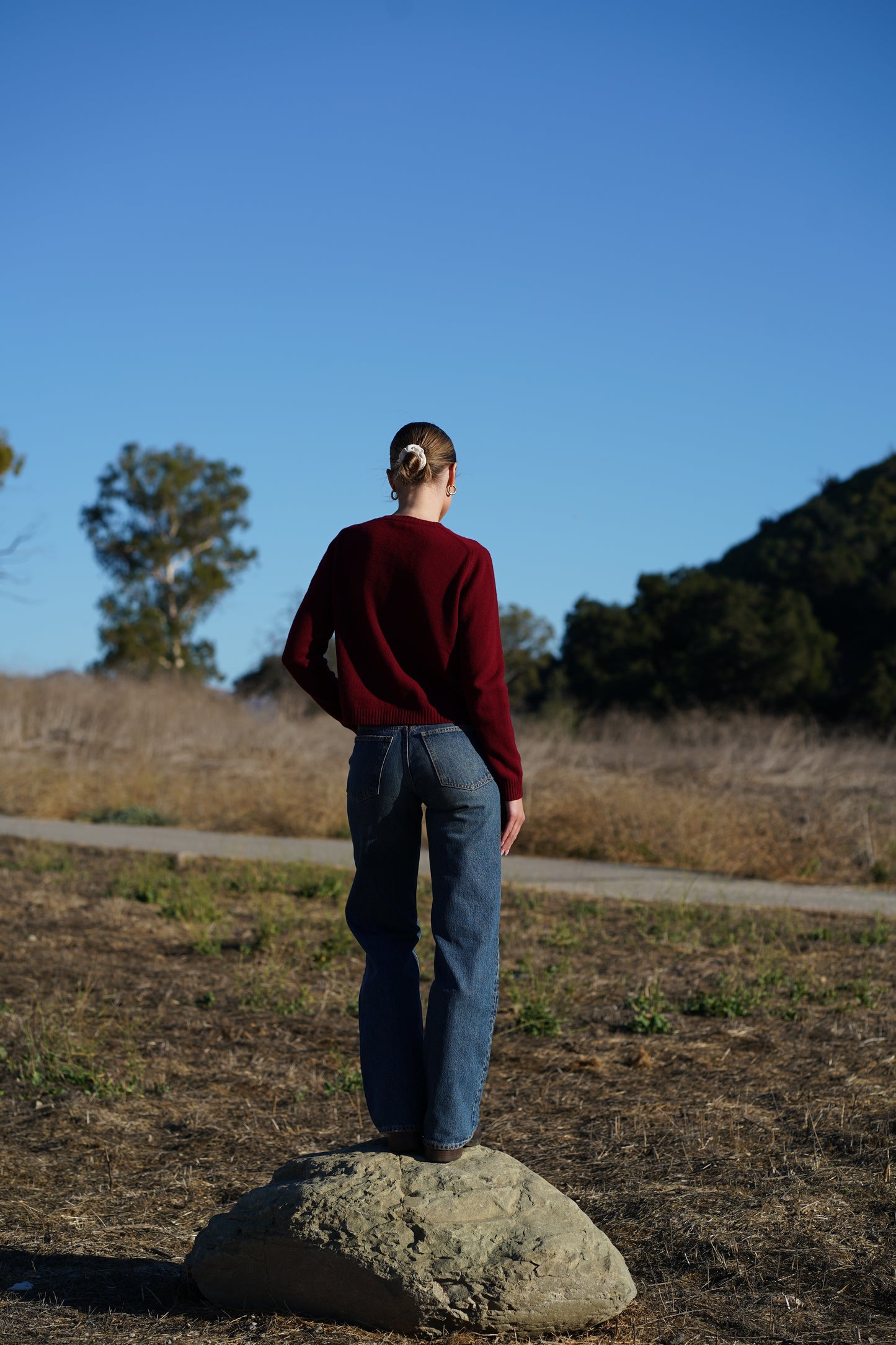 Jane Cardigan in Burgundy