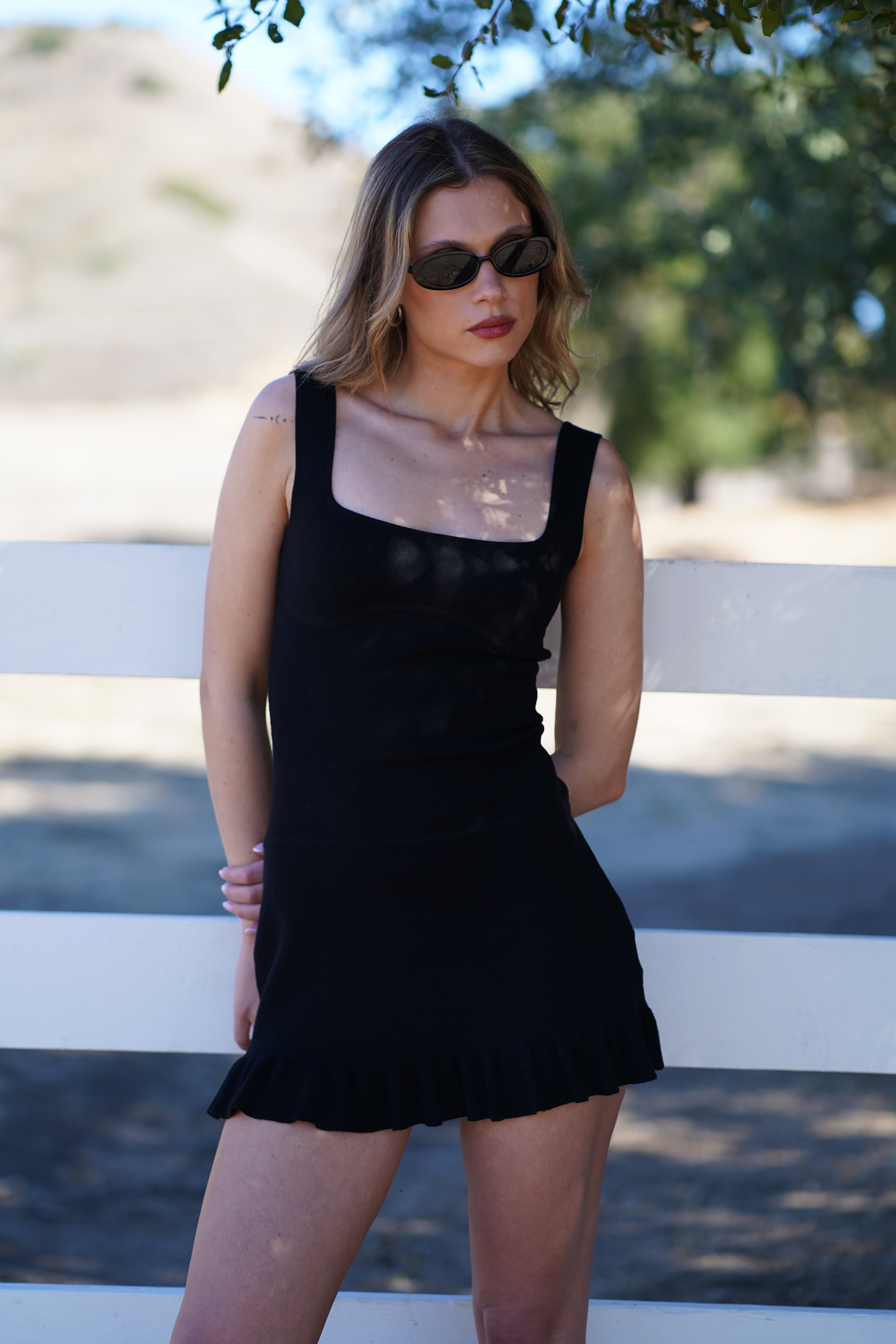 Isabel Mini Dress in Black – Nello June