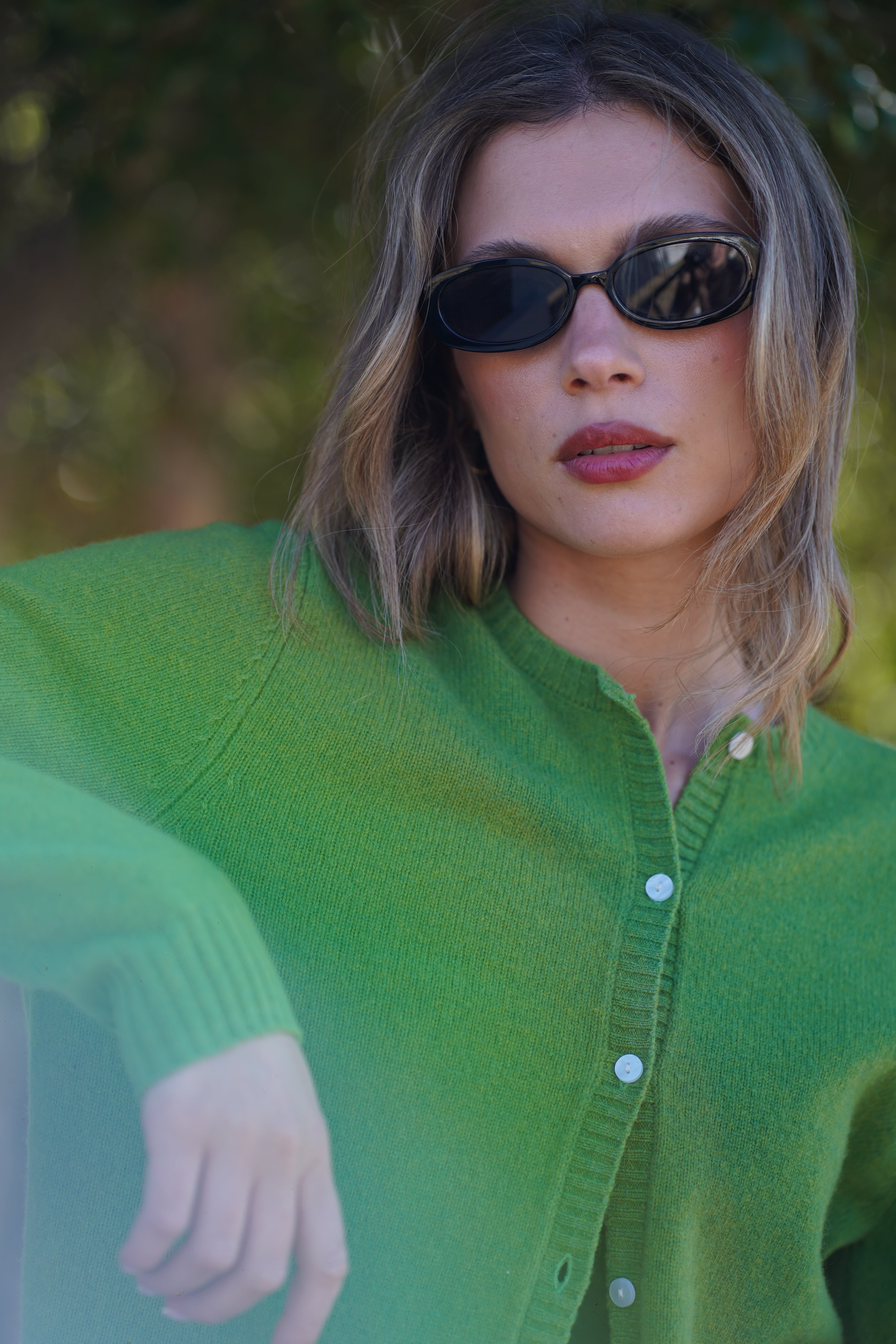 Jane Cardigan in Green – Nello June