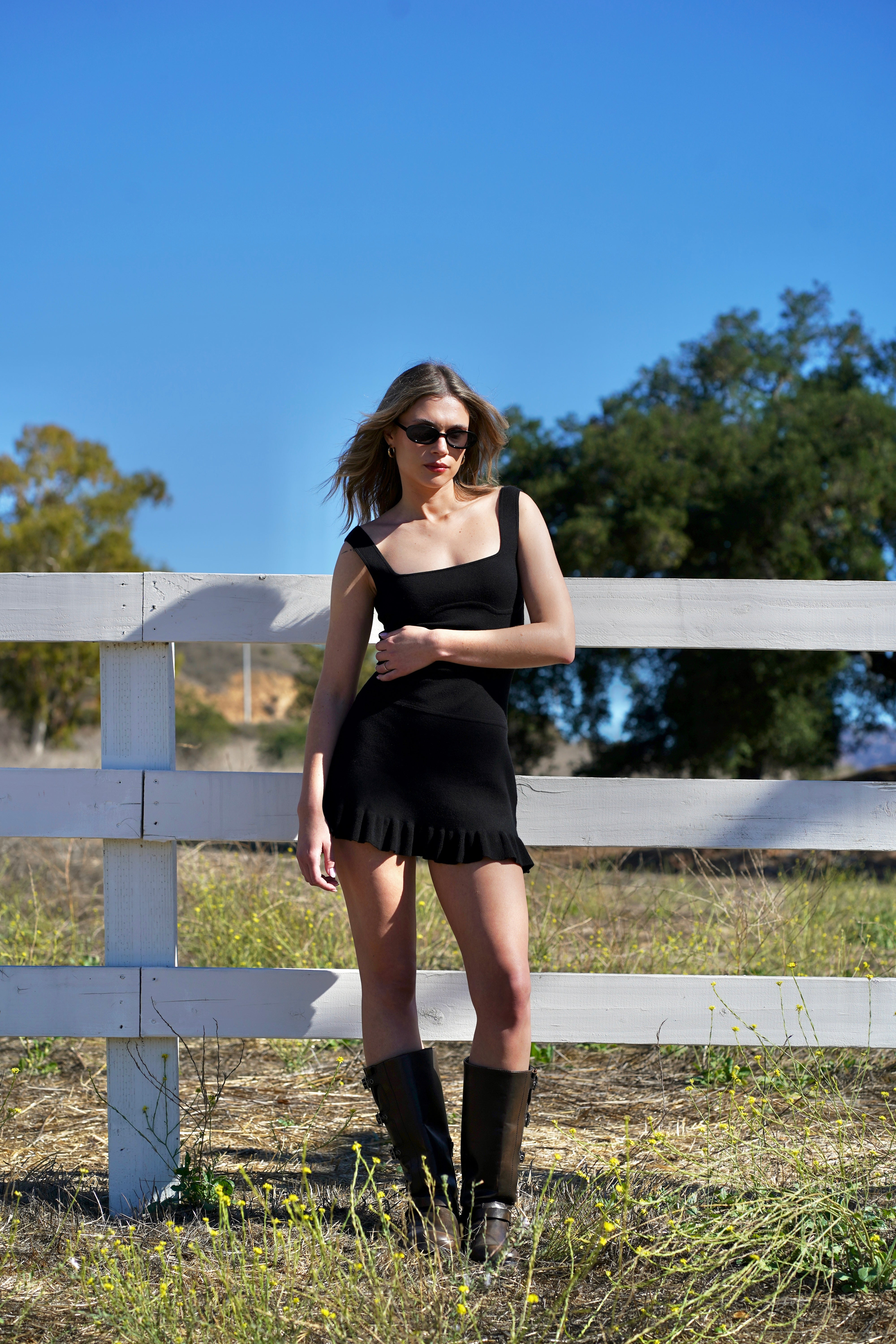 Isabel Mini Dress in Black – Nello June