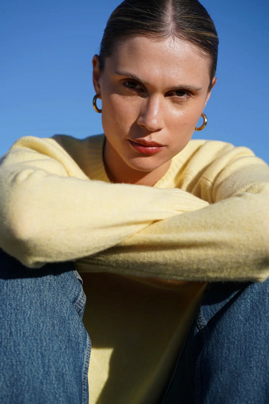 Nello Crewneck Sweater in Yellow