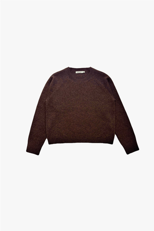 Nello Crewneck Sweater in Chocolate Brown